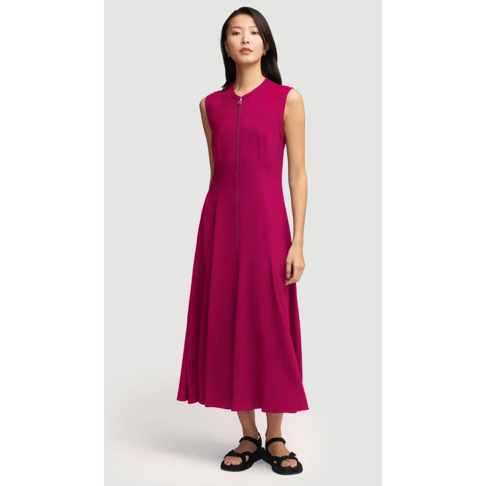 NWT Argent "Cornelia" Midi Dress in Fushia, Size Small